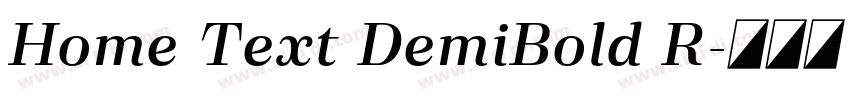 Home Text DemiBold R字体转换